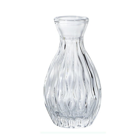 ガラスの花瓶やポットに花を入れて置くだけでさわやかな気分に。 サイズ：Φ6.2×H11.3cm　カラー：クリア エイチツーオー