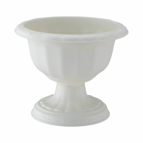 クイーンカップ 28型 ホワイト アップルウェアー 寄植え 鉢 プランター