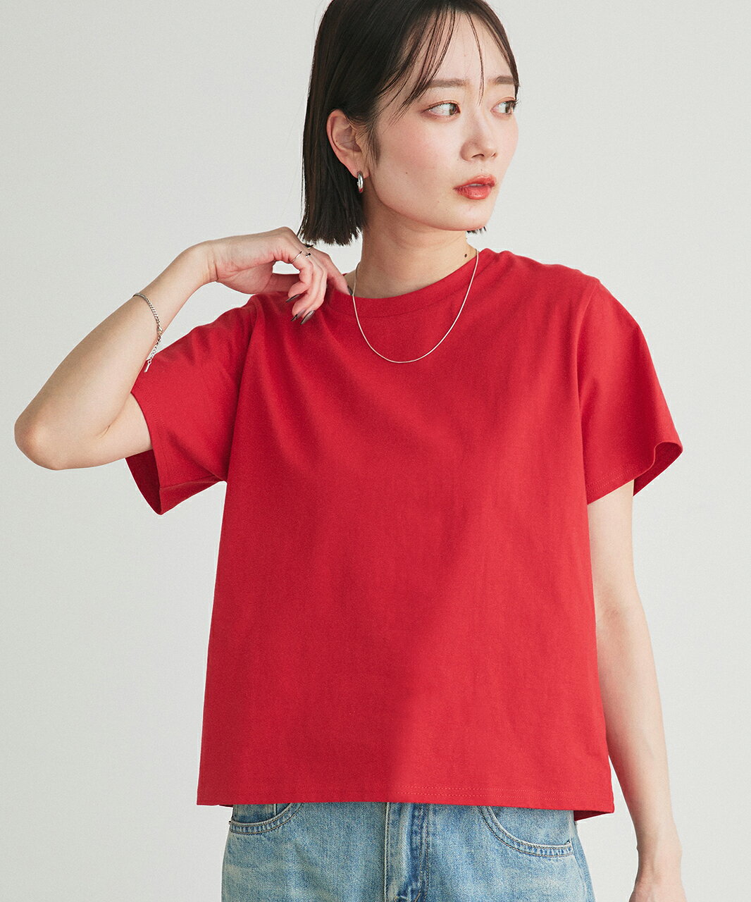 楽天市場】ボーダー Tシャツ 半袖（カラーレッド）（レディース