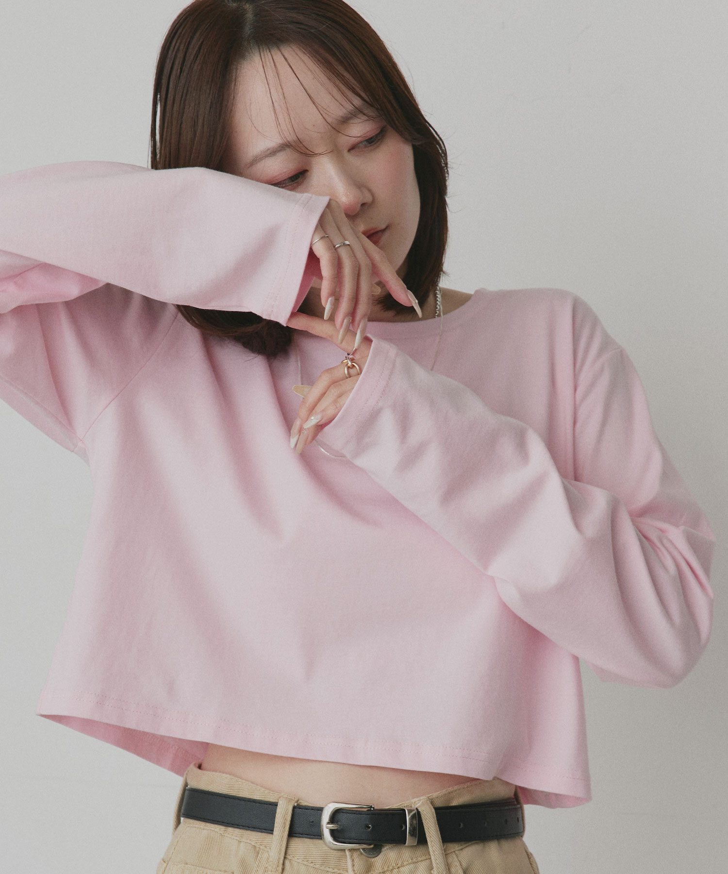 楽天市場】ショート丈（カラーピンク）（Tシャツ・カットソー
