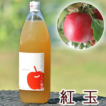 紅玉　　青森県産りんごジュース　こだわりの完熟100％ ストレート　無添加　青森　1リットル　単品