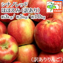 ◆【送料無料・冷蔵便・夏リンゴ(8月発送)】 青森県産りんご シナノレッド ほほえみ 約3kg/約5kg/約10kg 認証有 化学肥料不使用 弘前産 津軽 林檎 家庭用 (キズ・色むら・変形等あり) ※沖縄・離島:送料1100円
