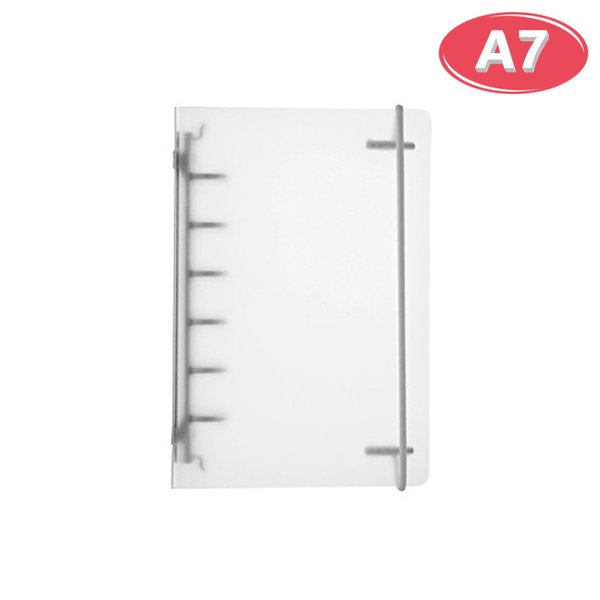 ポリプロピレン システムバインダー 【A7xミニ6穴】 バンド付き 手帳 スケジュール帳 日記 半透明 ホル..