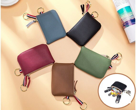 ミニポーチ 牛皮 全5色 レザー 鍵入れ 小銭入れ シンプル レザーキーケース n526