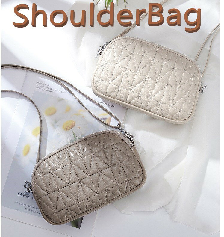 ショルダーバッグ 牛皮 レザー シンプル 小物 スマホ カード 鍵 たばこ など n530