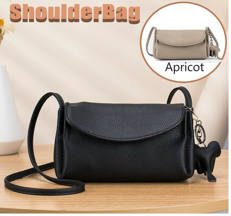 ショルダーバッグ 牛皮 レザー シンプル 小物 スマホ カード 鍵 たばこ など n534