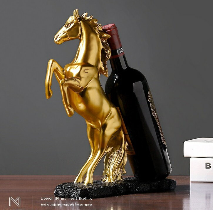 馬 フェイク ワインボトル ワイン ボトル置き ボトルスタン