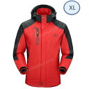 【 人気】マウンテンパーカー アウトドア ジャケット ウィンドシェルジャケット アウター メンズ レディース XLサイズ 赤 レッド 151