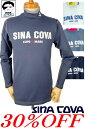 シナコバ 30%OFF セール ゴルフ sina cova 2023新作秋冬 大きいサイズ ちょいワル メンズ 長袖ハイネックポロシャツ ちょい悪 アウトレット...