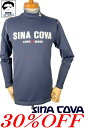 シナコバ 30%OFF セール ゴルフ sina cova 2023新作秋冬 大きいサイズ ちょいワル メンズ 長袖ハイネックポロシャツ ちょい悪 アウトレット...