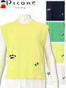ピッコーネクラブ ゴルフ コットン混刺繍ニットベスト PICONE CLUB ピッコーネ PICONE ブランド ゴルフウェア レディース 2025春夏新作 ア...