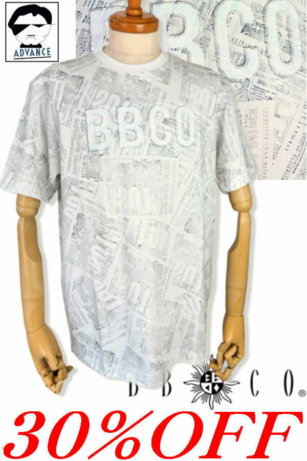 \30％OFF セール/ ビビコ BBCO 服 半袖Tシャツ 2026新作春夏 ちょいワル ちょい悪 ブランド メンズ 大きいサイズ アウトレット アンジェロ ジャパン【送料無料】【在庫限り】在庫あり表示の商品は15時までのご注文で土日も即日発送 62-2596-01 M/L/LL