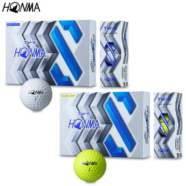 HONMA GOLFTW-S ゴルフボール（2019年モデル） 1ダース（12個入り）【BT-1904】本間ゴルフ ホンマゴルフ