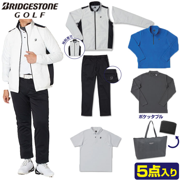 BRIDGESTONEGOLF 2022-2023年 メンズ お楽しみ袋 【FUKU3A-WH】トッ ...