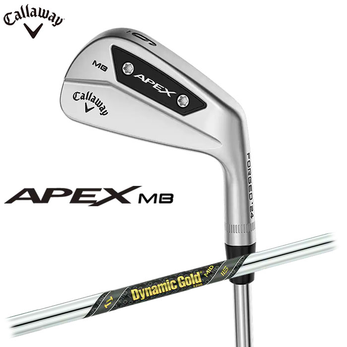 Callaway APEX MB アイアン（2023） 日本仕様 アイアン6本セット（#5～9,PW）DynamicGold MID115 シャフト キャロウェイ エイペックス