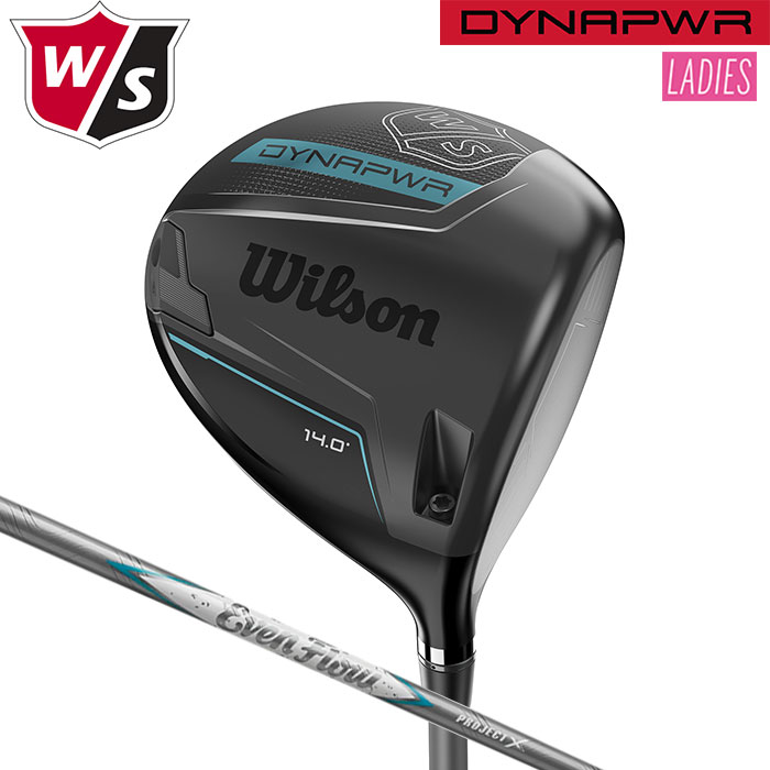 Wilson DYNAPOWER TITANIUM DRIVER ladies True Temper Project X EvenFlow カーボンシャフト -ウィルソン-