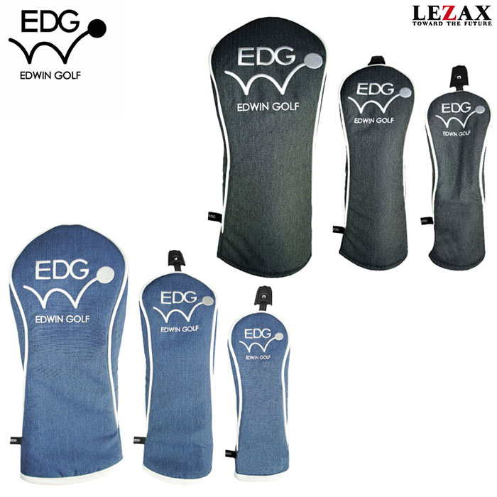EDWIN GOLF ヘッドカバー DR用・FW用・UT用【EDHC-3860/EDHC-3861/EDHC-3862】 エドウィンゴルフ LEZAX -レザックス-