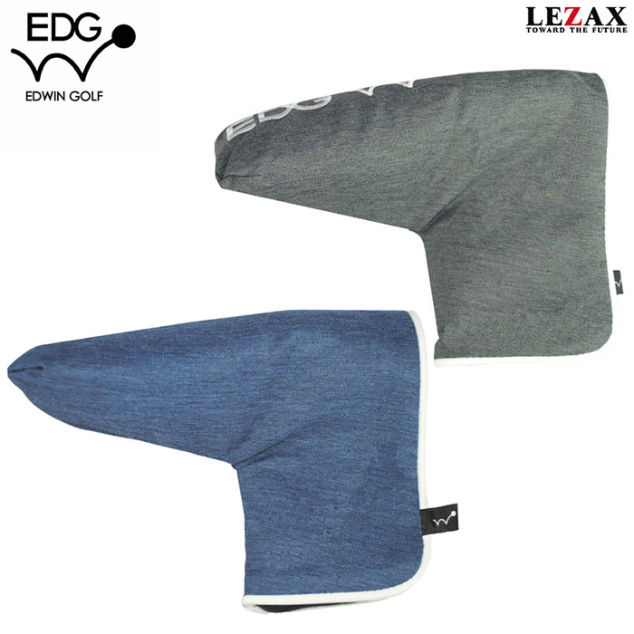 EDWIN GOLF パターカバー ブレード・マレット兼用【EDPC-3863】 エドウィンゴルフ LEZAX -レザックス-