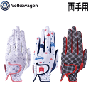 フォルクスワーゲン レディース ゴルフグローブ（両手用） 【VWGL-9055】LEZAX -レザックス- VOLKSWAGEN その1