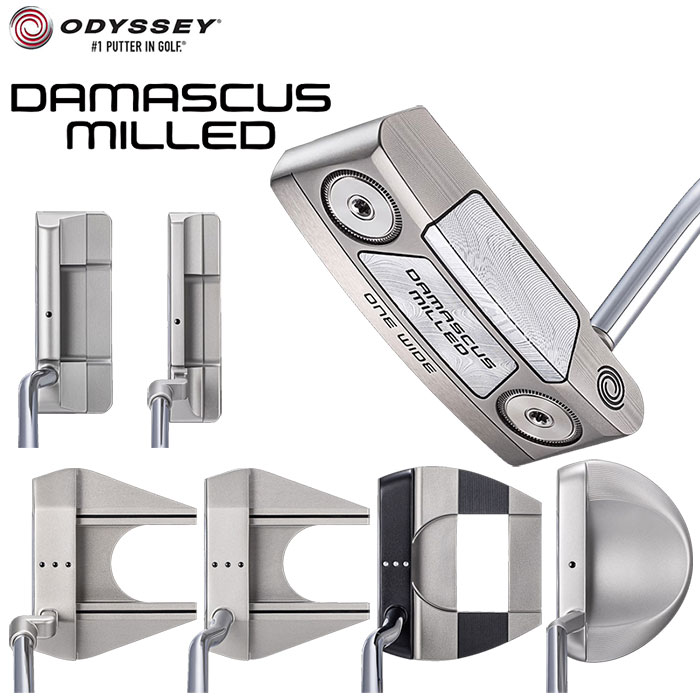 ODYSSEYDAMASCUS MILLED パター 右用 日本仕様STROKE LAB 90 スチールシャフトオデッセイ ダマスカス ミルド
