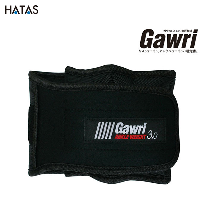 HATAS -秦（はた）運動具- Gawri（ガウリ） アンクルウエイト 3kg（2個セット）【GWS3000】