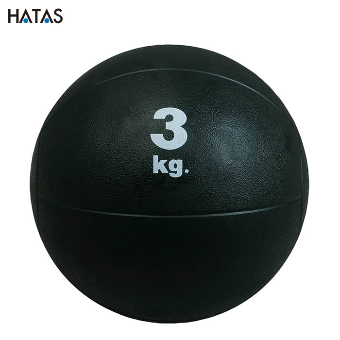 HATAS -秦（はた）運動具- メディシンボール 3kg ブラック【MB5730】