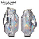 WINWIN STYLE LIZARD Hologram CART BAG LEM(リザードホログラム) カートバッグ キャディバッグ 【CB-505】【ウィンウィン スタイル】