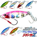 ジギンガ―Z Dragger Wide 爆釣 ドラッガーワイド 25g / 40g / 60g 丸呑み注意 ! ヒラ打ち性に優れたジグ 超コンパクト シルエット...
