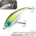 トラウトルアー 極薄 フラットボディ! 慣性ヒラ打ちで狙う!! 5.3cm4.5g シンキングミノー アユカラー 源流 本流 管理釣り場 ヤマメ アマゴ イワナ...