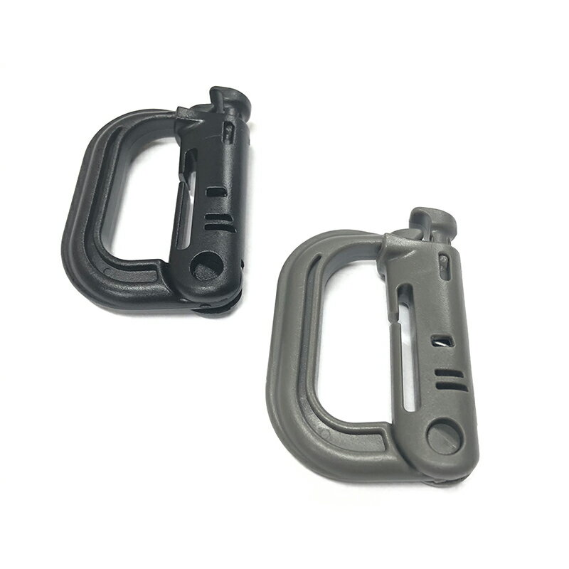 米軍使用タイプグリムロック　Grimloc Carabiner (カラビナ) BLACK 小物やポーチなどを着けるのに大変役立ちますし、ベルトループに装着したり、キーホルダーにも最適です。便利グッズ