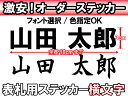 【オリジナルステッカー】オーダーメイドカッティングシート 表...
