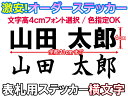 【オリジナルステッカー】オーダーメイドカッティングシート 表札用 4センチ×21センチサイズ 10文字まで対応 看板用 【色選択可能】【書体選択可能】名前 表札...