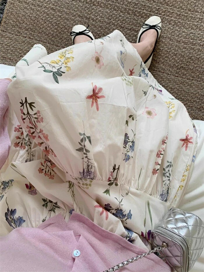 スカート 花柄 フレアスカート レディース ロングスカート ミモレ丈 ボトムス 春夏 スカート ウエストゴム 大きいサイズ ゆったり 体型カバー カジュアル 大人可愛い ひんやり ベーシック シンプル 送料無料