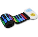 ピアノおもちゃ 知育 子供 おもちゃ 音楽玩具 ロールピアノ 49鍵 折畳 電子ピアノ 楽器 玩具 初心者 練習 レインボーロールアップ 子供 楽器 練習 おもちゃ 誕生日プレゼント(3)
