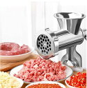 家庭用 多機能 手動式 ミンサー ひき肉器 ソーセージマシン ミートグラインダー ソーセージ作り 唐辛子 最新改良品 手動挽肉機 ミンチ機 腸詰め ステンレス ...