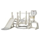 滑り台 すべり台 幼児用 滑り台とブランコセット バスケットゴール サッカーゴール ボールゴール ブランコ三段階調整可 遊具 室内遊具 屋内 家庭用 大型遊具 ...