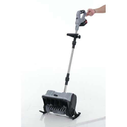 2025新作 除雪機 小型 家庭用 軽量 除雪幅40cm 除雪高27cm 10M電源ケーブル グレー