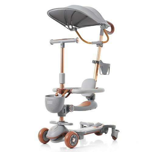 キックボード 折りたたみ キックスクーター スクーター 3輪 ライト付き子供 キッズ フットブレーキ 光る 座り 立ち ハンドル 高さ調整 シート4段階 スピーカー付き 収納 1歳～10歳 贈り物 ギフトクリスマス 誕生日 プレゼント