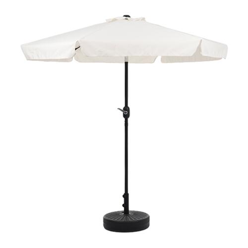 パラソル ハンドル・フリル付き 直径220cm 30+UPF紫外線対策 角度調整 パラソルセット ベース パラソル ガーデンパラソル