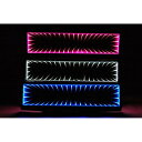 【30日限定ポイント10倍】 車 ルームミラー バックミラー LED ブラックホール ワイドミラー バック インテリア カスタム パーツ 電池式 車内 レッド ...