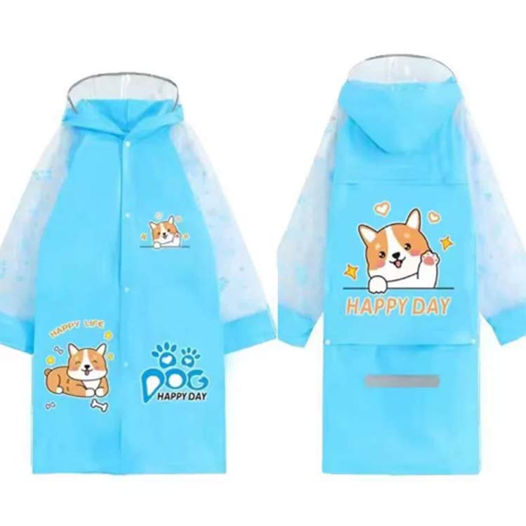 アドベンチャーオンラインショップの防水 雨具 通学 キッズ テープ 反射 男の子 撥水 子供 大きめツバ付き 対策 ランドセル対応 レインコート おしゃれ 合羽 長め 通園 カッパ かわいい レインウェア 梅雨 雨 反射 アウトドア｜アングル3