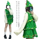 クリスマス コスプレ 子供 大人 面白い レディース クリスマスツリー 仮装 衣装 服 ワンピース+帽子 2点セット コスチューム 子供服 おもしろ 男の子 女の子 イベント パーティー 学園祭 演出 大きいサイズ かわいい クリスマス ギフト プレゼント 送料無料