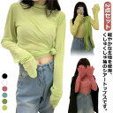 くしゅくしゅ袖 シアー トップス ハイネック タートル 2点セット レイヤード シアートップス カットソー シースルー トップス インナー タートルネック プル...