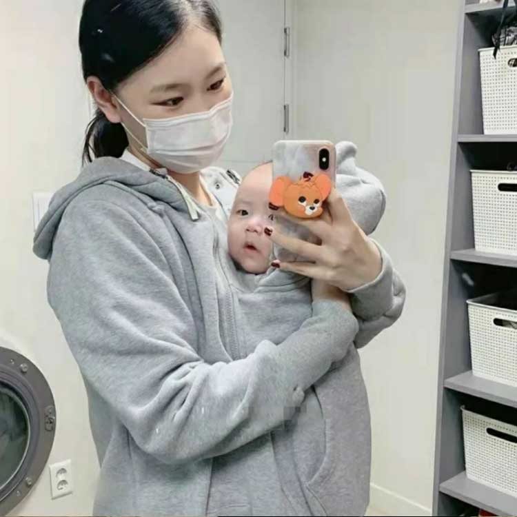 ママコート ママパーカー 裏起毛 ダッカー付き マタニティウェア レディース メンズ マタニティ コート フード付き 暖か 防寒 あったか おしゃれ 抱っこ紐ケープ パーカー かわいい アウター ママ 赤ちゃん 春 秋 冬 可愛い プレゼント 妊婦 生産 お祝い 厚手 送料無料 3