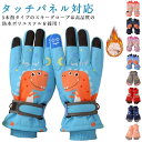 キッズ 保温 冬 防寒手袋 ジュニア スキーグローブ 子供 タッチパネル対応 5本指 スノボ スキー手袋 撥水加工 雪遊び 滑り止め 暖かい スノーグローブ 自...
