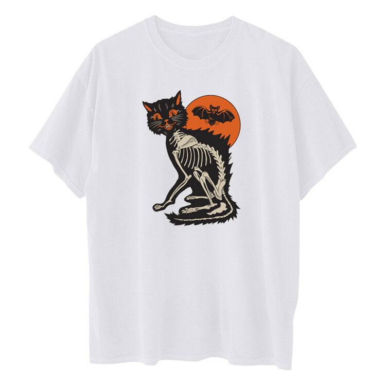 ペア コスプレ レディース トップス 仮装 カットソー Tシャツ ハロウィン 大人用 ハロウィン衣装 メンズ 面白い ゆったり コスチューム パーティー かぼちゃ 骸骨 猫柄 キッズ プレゼント 半袖 ファミリー カジュアル