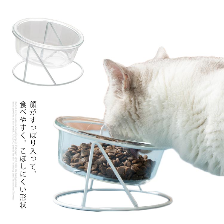 顔がすっぽり入って、食べやすく、こぼしにくい形状猫ちゃんワンちゃんがごはんが進むピッタリの高さです。首を曲げすぎず、ペットの体への負担を和らげ、ラクな姿勢で食事ができます。このボウルスタンドを利用し、フードボウルを床置きではなく食べやすい床...