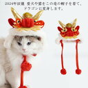 コスチューム 帽子 かぶりもの 2024年 ペット 猫 犬用コスプレ 干支 防寒対策 キャップ 辰 ドラゴン 龍 着ぐるみ 仮装 可愛い 暖かい 被り物 ハロウィン クリスマス 正月 竜年 ペット 動物 新年 パーティー 撮影 小物