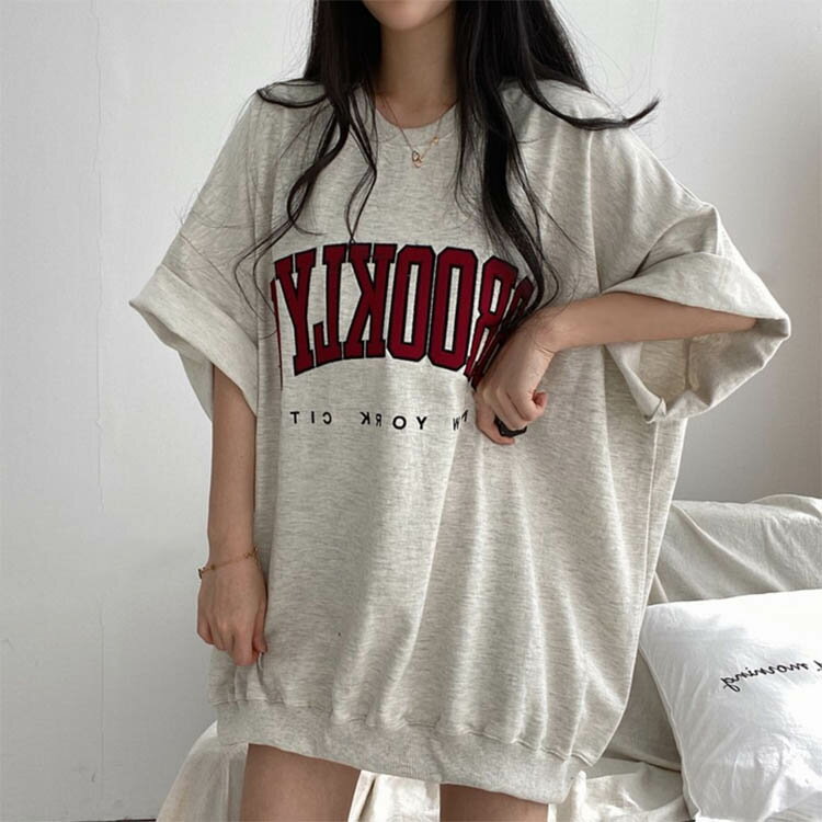 カットソー tシャツ 春夏 ビックシルエット 半袖 クルーネック tシャツ 30代 ゆったり 大きめ 半袖tシャツ ロゴT オーバーサイズ ロング ゆったり 薄手 大人 体型カバー 通勤 20代 レディース