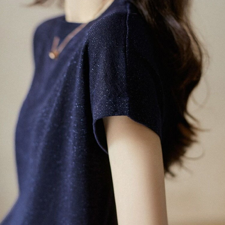 きれいめ オフィス プルオーバー 半袖 OL tシャツ uネック レディース 涼しい 薄手...